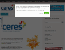 Tablet Screenshot of cereseurope.com